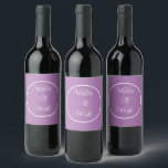 Writer At Work Purple Wine Label<br><div class="desc">Dads bring so much joy to our lives. From their big bear hugs to shared laughs and quality time, they truly make every moment special. If your dad has a love for wine, why not elevate his next bottle with a custom label that reads “Best Dad Ever”? He’ll be thrilled...</div>