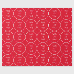 Writer At Work Red  Wrapping Paper