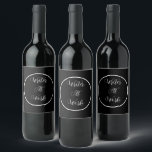 Writer At Work Wine Label<br><div class="desc">As a Writer we love to celebrate others who have published there book. It's the best feeling. If your plan is to share in a laugh or congratulations for those who love wine this is a great gift. Elegant text with black background. Edit Text or change font. Make sure text...</div>