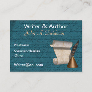 Writer/Author Business Card