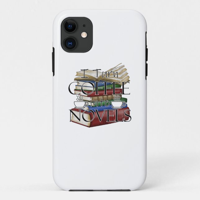 Writer Author I Turn Coffee Into Novels Writing Case-Mate iPhone Case (Back)