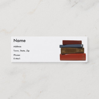 Writer Author Novelist Book Business Card
