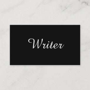 Writer Author Text Business Card
