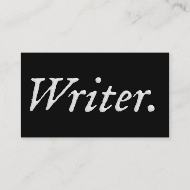 Writer Belight Business Card (Front)