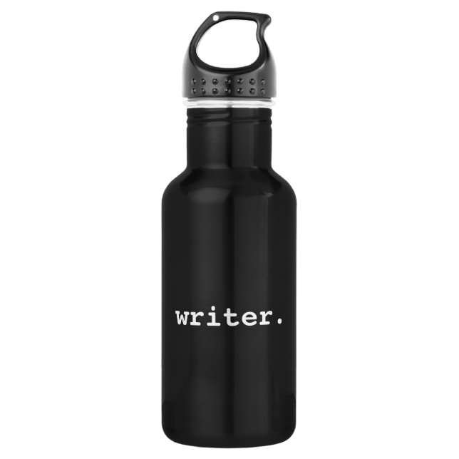 Writer Black 532 Ml Water Bottle (Front)