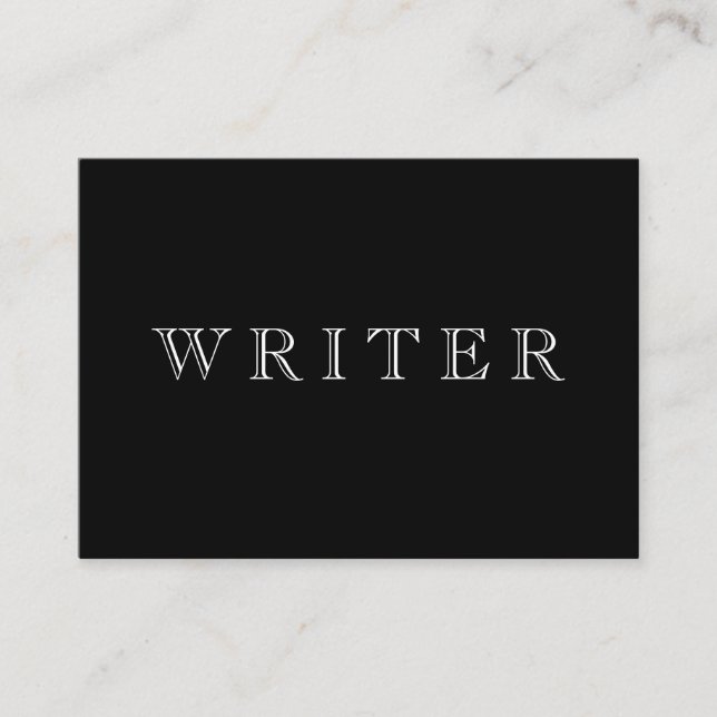 Writer Business Card (Front)