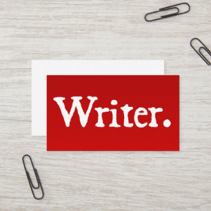 Writer Business Card