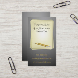 Writer Business Card