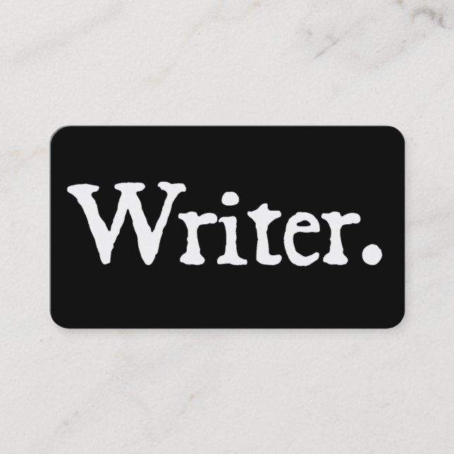 Writer Business Card (Front)