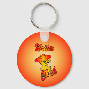 Writer Chick #5 Key Ring