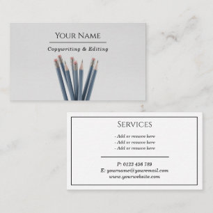 Writer Edit Classic Business Card