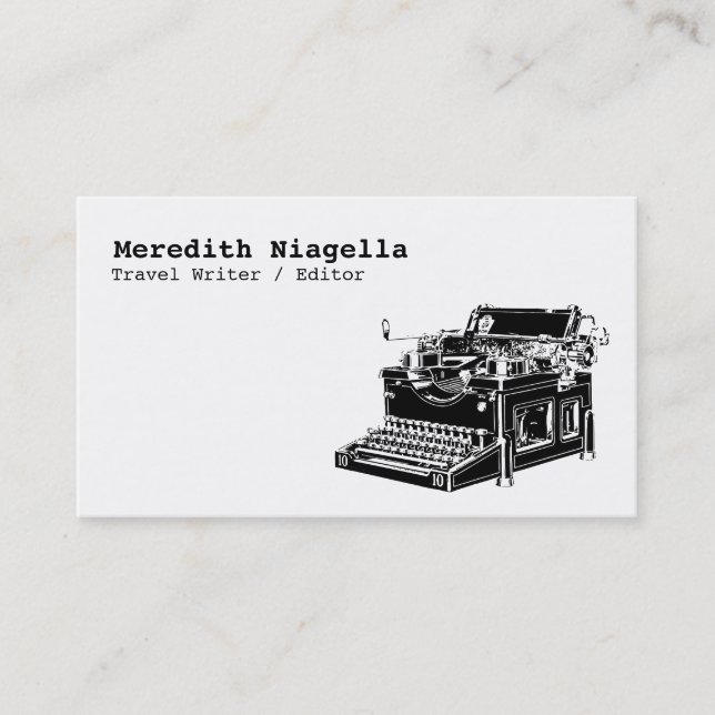 Writer / Editor / Authors Business Card Template (Front)