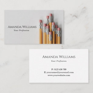Writer Editor Classic Pencil Business Card