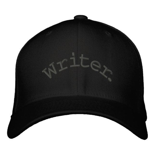 Writer. Embroidered Hat (Front)