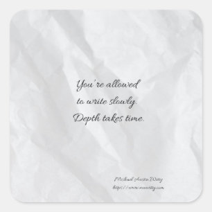 Writer Fortune Sticker – Encouragement for Writers