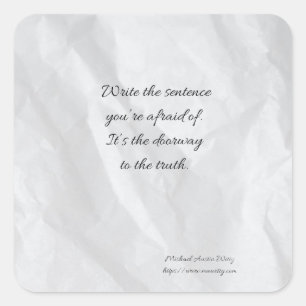 Writer Fortune Sticker – Encouragement for Writers