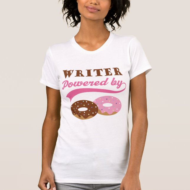Writer Gift (Doughnuts) T-Shirt (Front)
