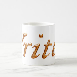 Writer Gold Coffee Mug