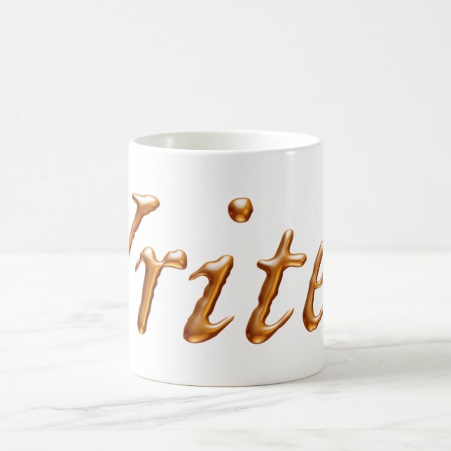 Writer Gold Coffee Mug (Center)