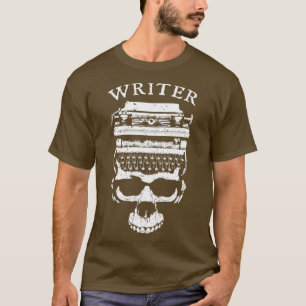 Writer Halloween Indie Author Novelist Typewriter T-Shirt