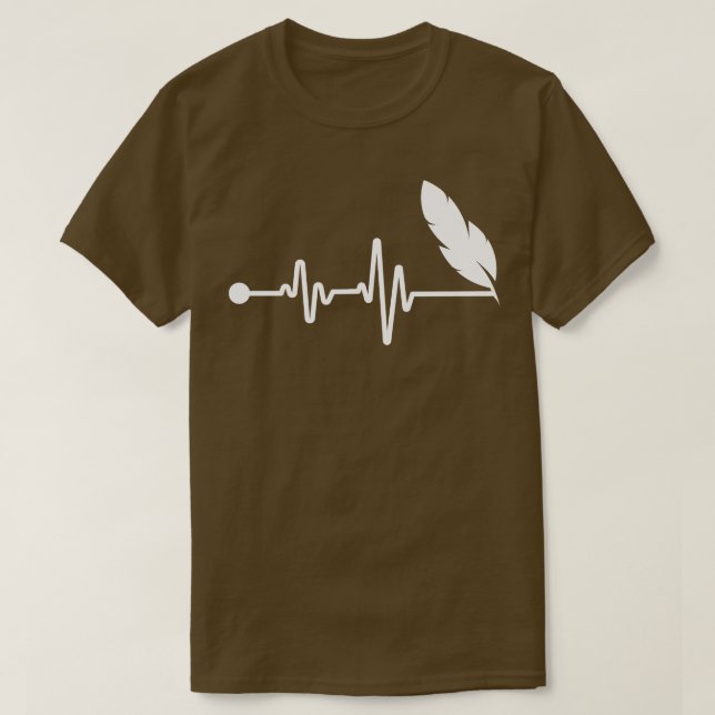 Writer Heartbeat 1 T-Shirt (Design Front)