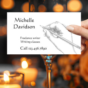 Writer Illustrator or Calligraphy Business Card