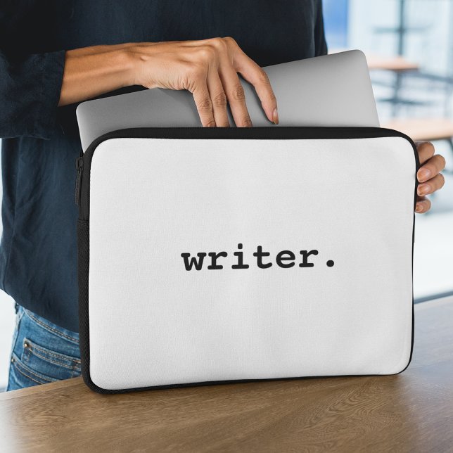 Writer  laptop sleeve (Customize to change text size, text style or background color.)