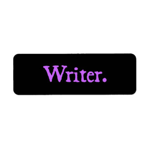 Writer Lavender Text