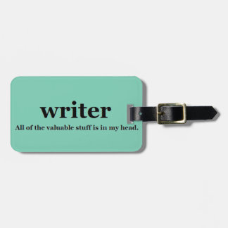 Writer Luggage Tag