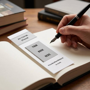 Writer or Author Mini Bookmark For Promotions Business Card