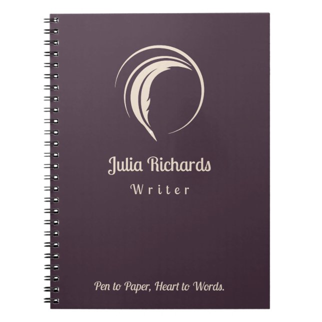 Writer personalised  notebook (Front)