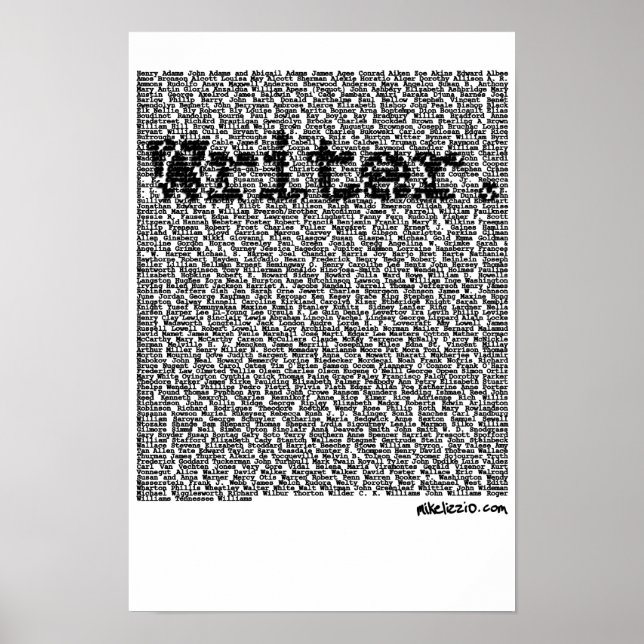 "Writer." poster (Front)