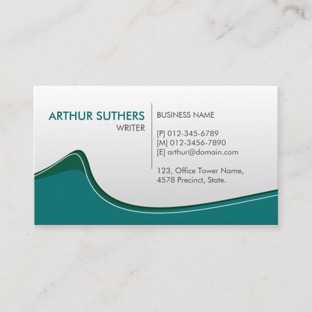 Writer Print Publishing  Business Card (Front)