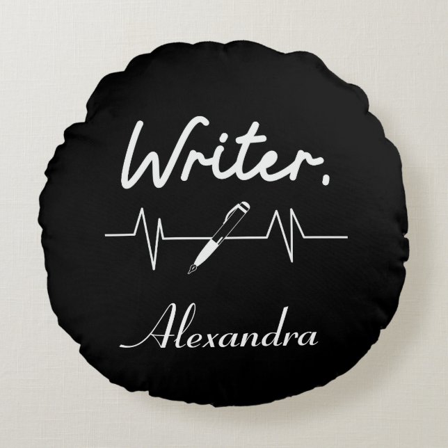 Writer  round cushion (Front)
