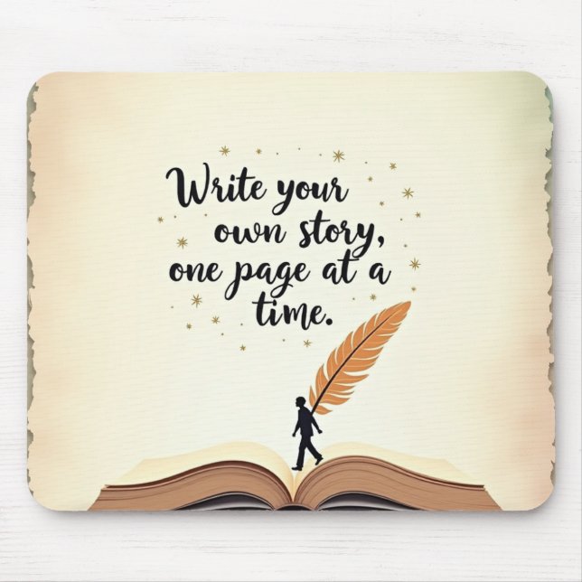 Writer’s Desk – Inspire every click and keystrok Mouse Pad (Front)