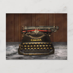 Writer - Typewriter - My Corona Postcard