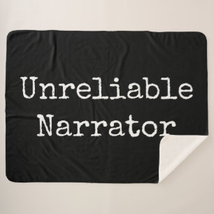 Writer - Unreliable Narrator I Sherpa Blanket