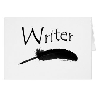 Writer with quill pen