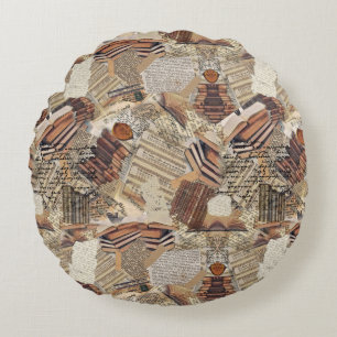 Writer's and Book lovers Round Cushion