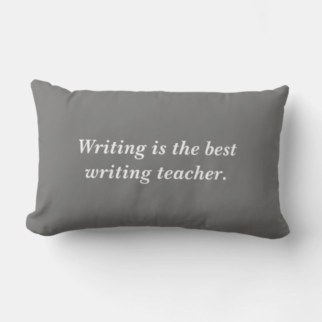 Writer's back cushion, writing, your own words lumbar cushion (Front)