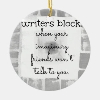 Writers Block Ceramic Tree Decoration