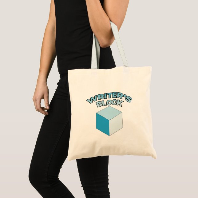 Writer's Block Tote Bag (Front (Product))