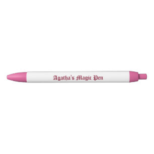 Writer's Gift Pen, Customisable, Pink,  Black Ink Pen