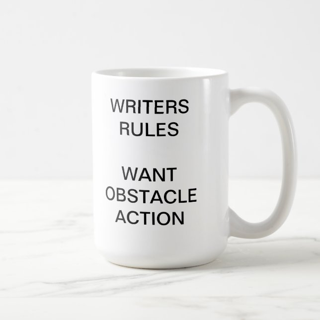 Writers Rules Coffee Mug (Right)