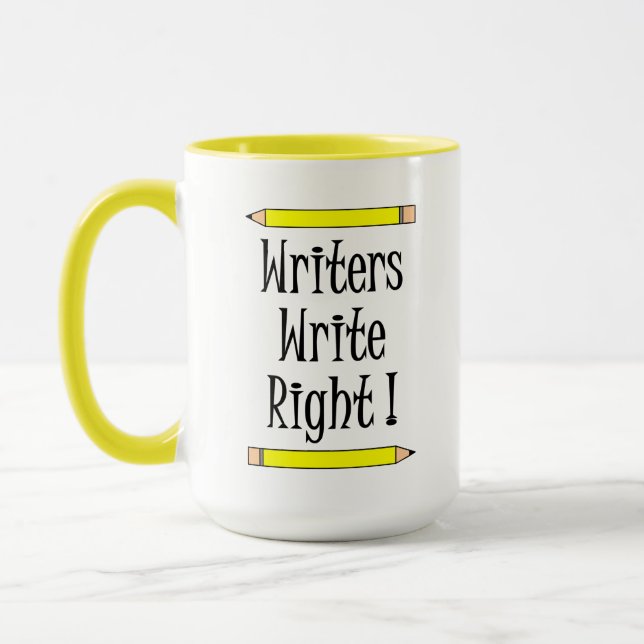 Writers Write Right Mug (Left)