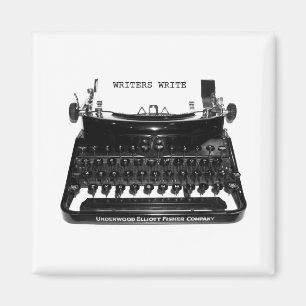 Writers Write Typewriter Magnet