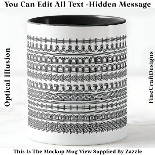 Writing Addict Hidden Message Funny Novelty 111B Mug