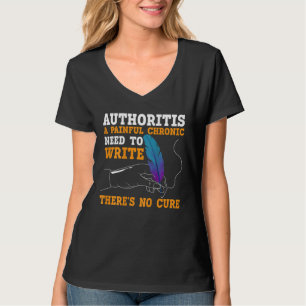 Writing BACKPRINT For Authors And Writers 2 T-Shirt