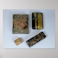 Writing case decorated with a cockerel