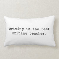 Writing cushion, looks like typewriting, gift
